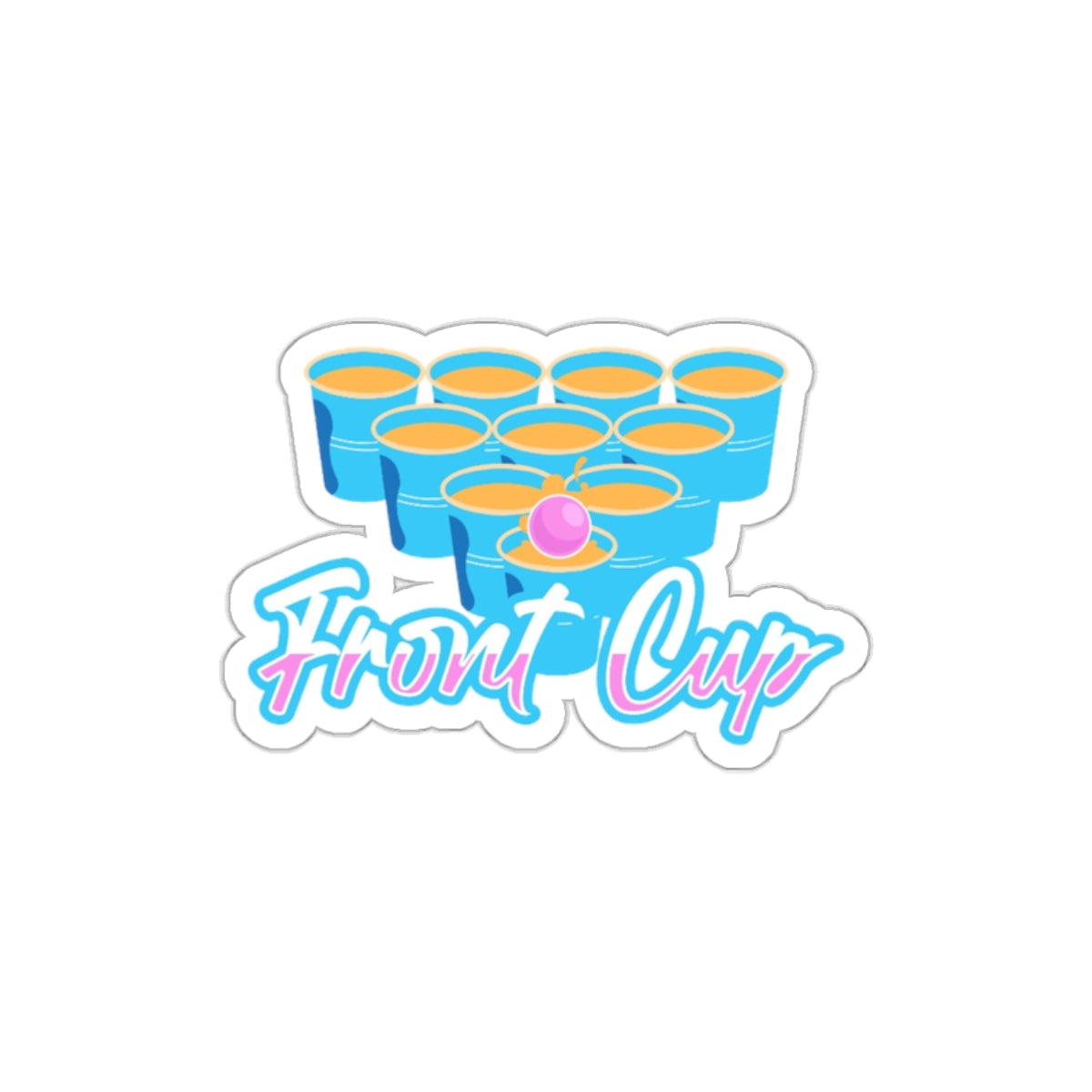 Front Cup Miami Vice Sticker